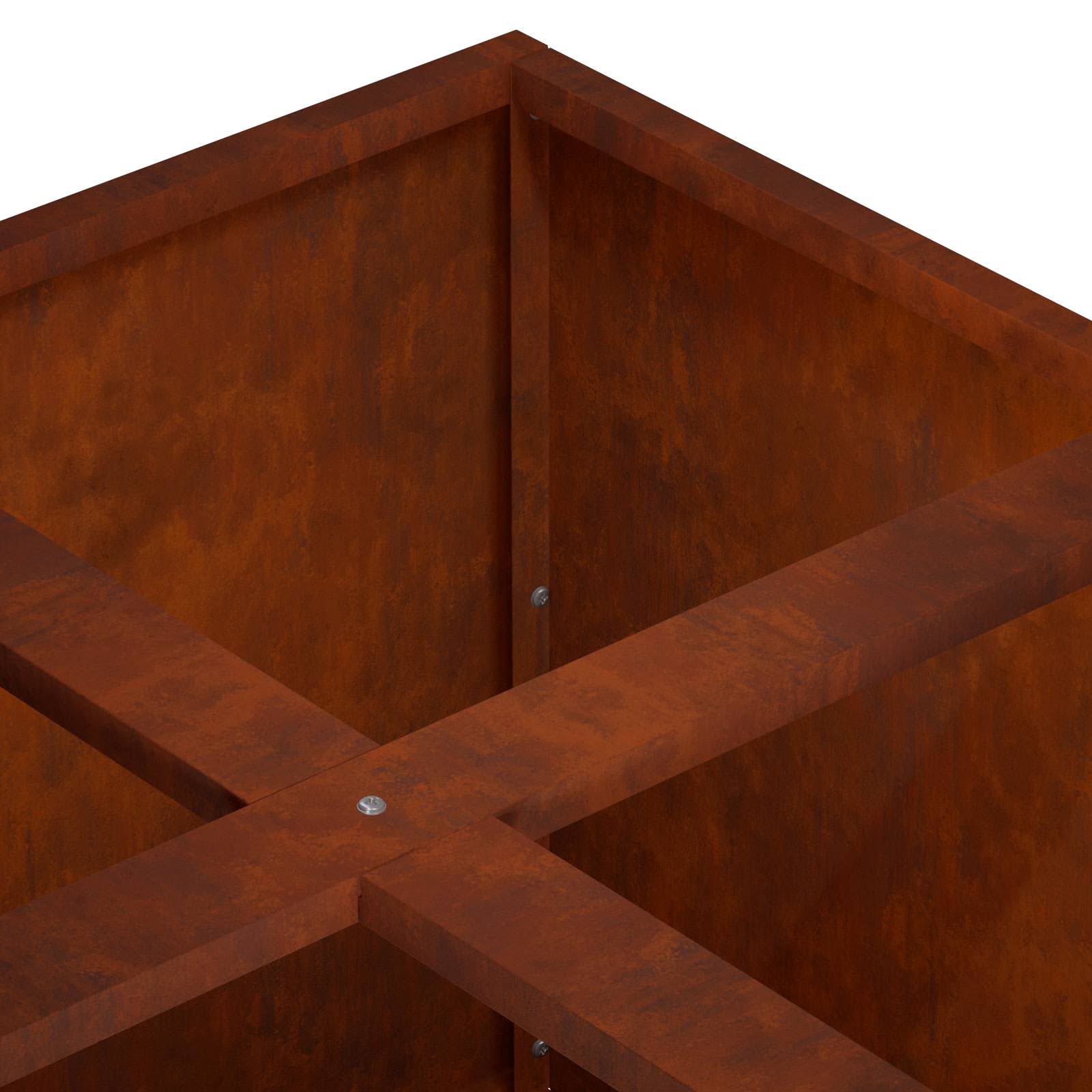 Γλάστρα Κήπου Σκ rusty 100 x 100 x 30 cm