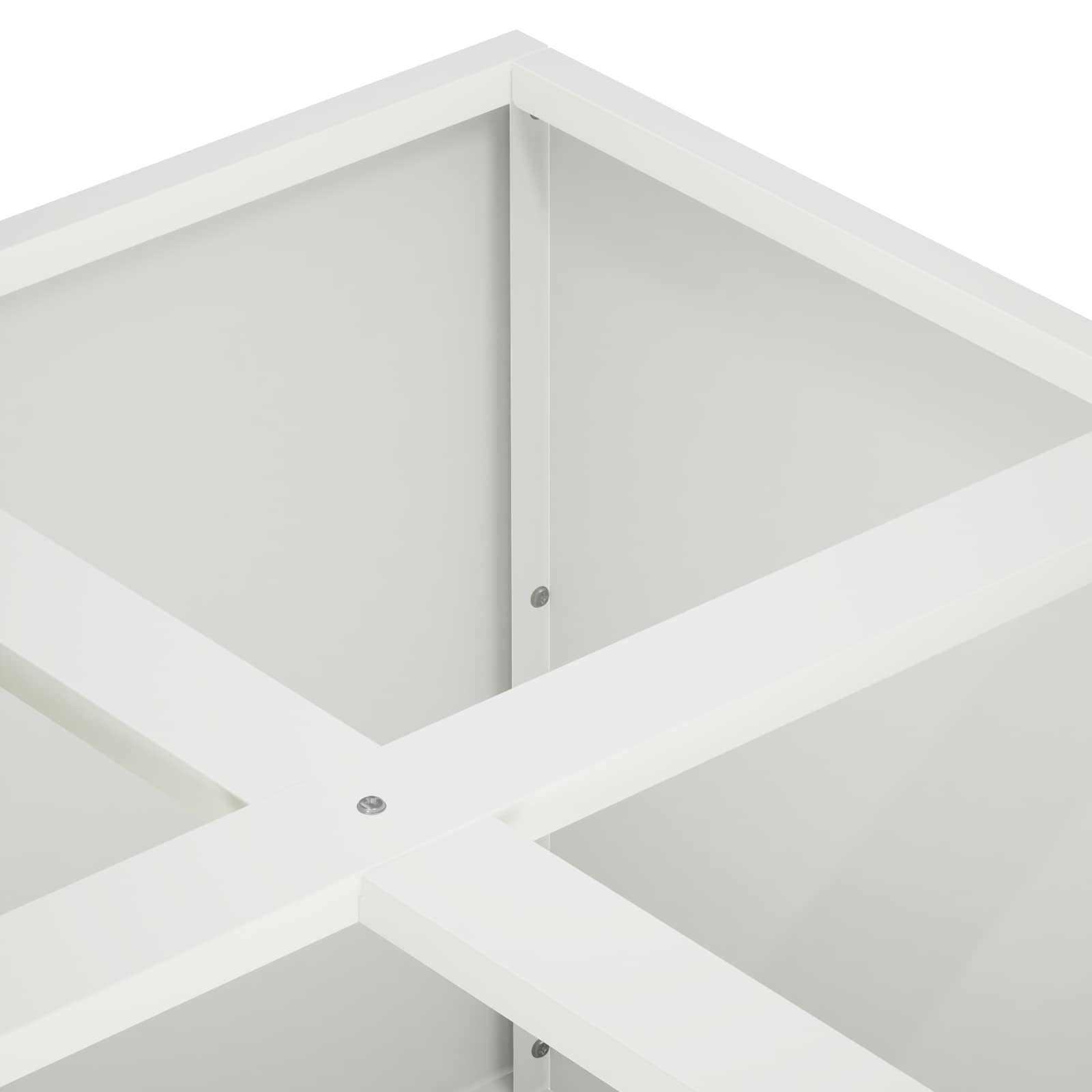 Γλάστρα Κήπου Λευκό 100 x 100 x 50 cm Ψυχρής έλασης χάλυβας - Pakobazaar