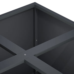 Γλάστρα Κήπου Ανθρακί 100 x 100 x 50 cm Ψυχρής έλασης χάλυβας