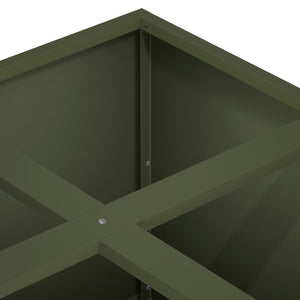 Γλάστρα Κήπου Λαδί 100 x 100 x 50 cm Ψυχρής έλασης χάλυβας