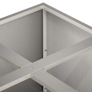 Γλάστρα Κήπου Ασημί 100 x 100 x 50 cm Ανοξείδωτο Ατσάλι - Pakobazaar