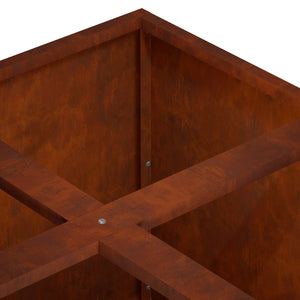 Γλάστρα Κήπου Σκ rusty 100 x 100 x 50 cm - Pakobazaar