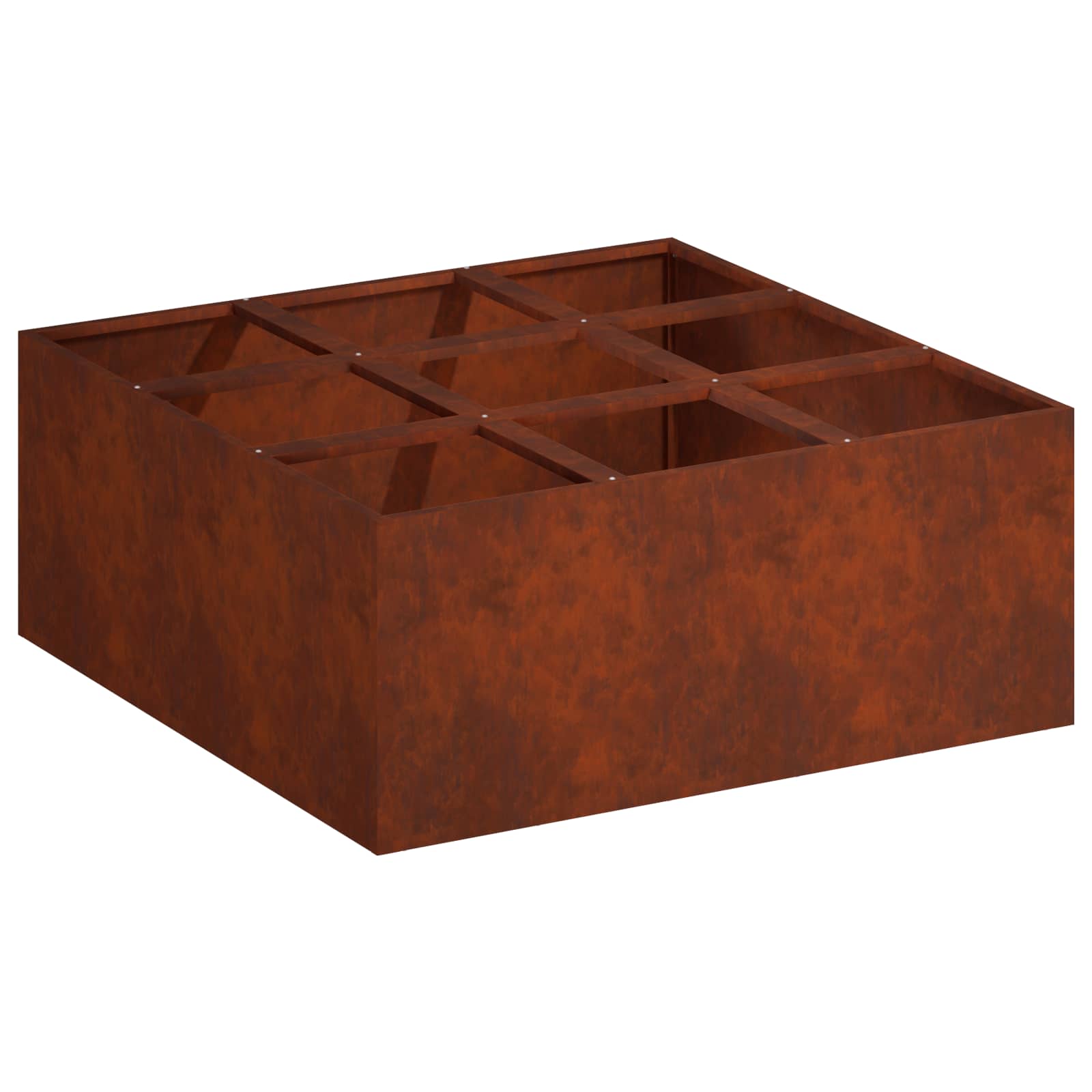 Γλάστρα Κήπου Σκ rusty 100 x 100 x 50 cm - Pakobazaar