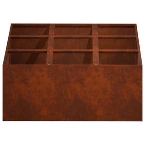 Γλάστρα Κήπου Σκ rusty 100 x 100 x 50 cm - Pakobazaar