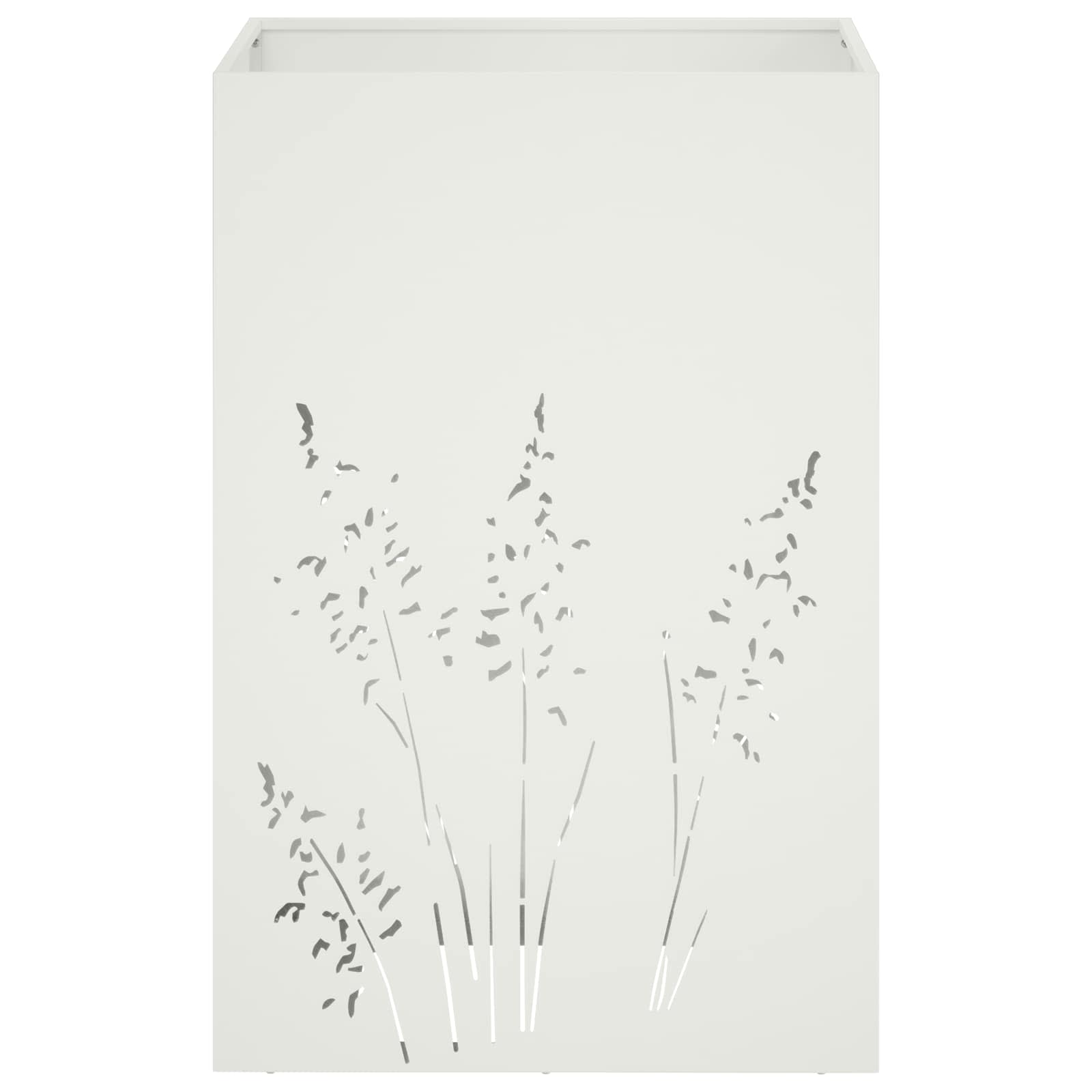Γλάστρα Κήπου 2 τμχ. Λευκό 50 x 50 x 75 cm