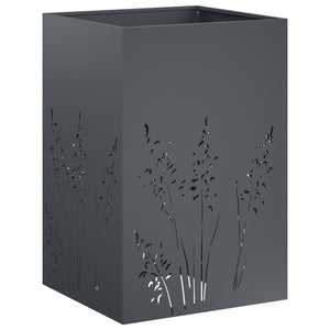 Γλάστρα Κήπου 2 τμχ. Ανθρακί 50 x 50 x 75 cm - Pakobazaar