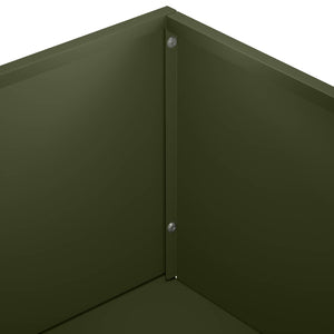 Γλάστρα Κήπου Λαδί 50 x 50 x 75 cm Ψυχρής έλασης χάλυβας