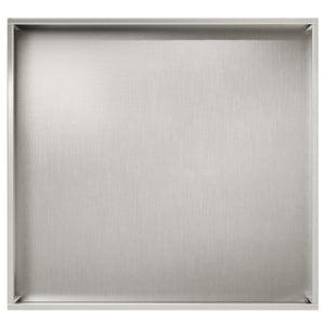 Γλάστρα Κήπου Ασημί 50 x 50 x 75 cm Ανοξείδωτο Ατσάλι
