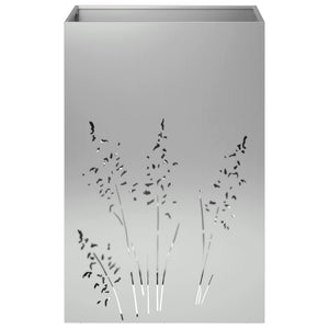 Γλάστρα Κήπου Ασημί 50 x 50 x 75 cm Γαλβανισμένος Χάλυβας