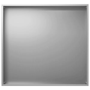 Γλάστρα Κήπου Ασημί 50 x 50 x 75 cm Γαλβανισμένος Χάλυβας