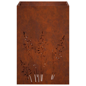 Γλάστρα Κήπου 2 τμχ. Σκ rusty 50 x 50 x 75 cm