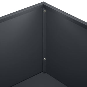 Γλάστρα Κήπου 2 τμχ. Ανθρακί 50 x 30 x 75 εκ