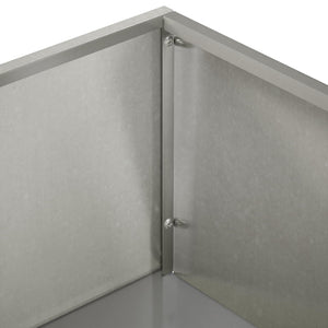 Γλάστρα Κήπου Ασημί 50 x 30 x 75 εκ Ανοξείδωτο Ατσάλι - Pakobazaar