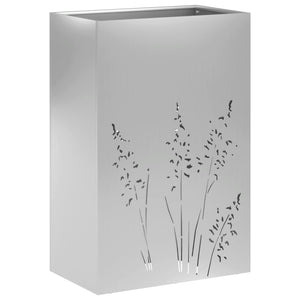 Γλάστρα Κήπου 2 τμχ. Ασημί 50 x 30 x 75 εκ