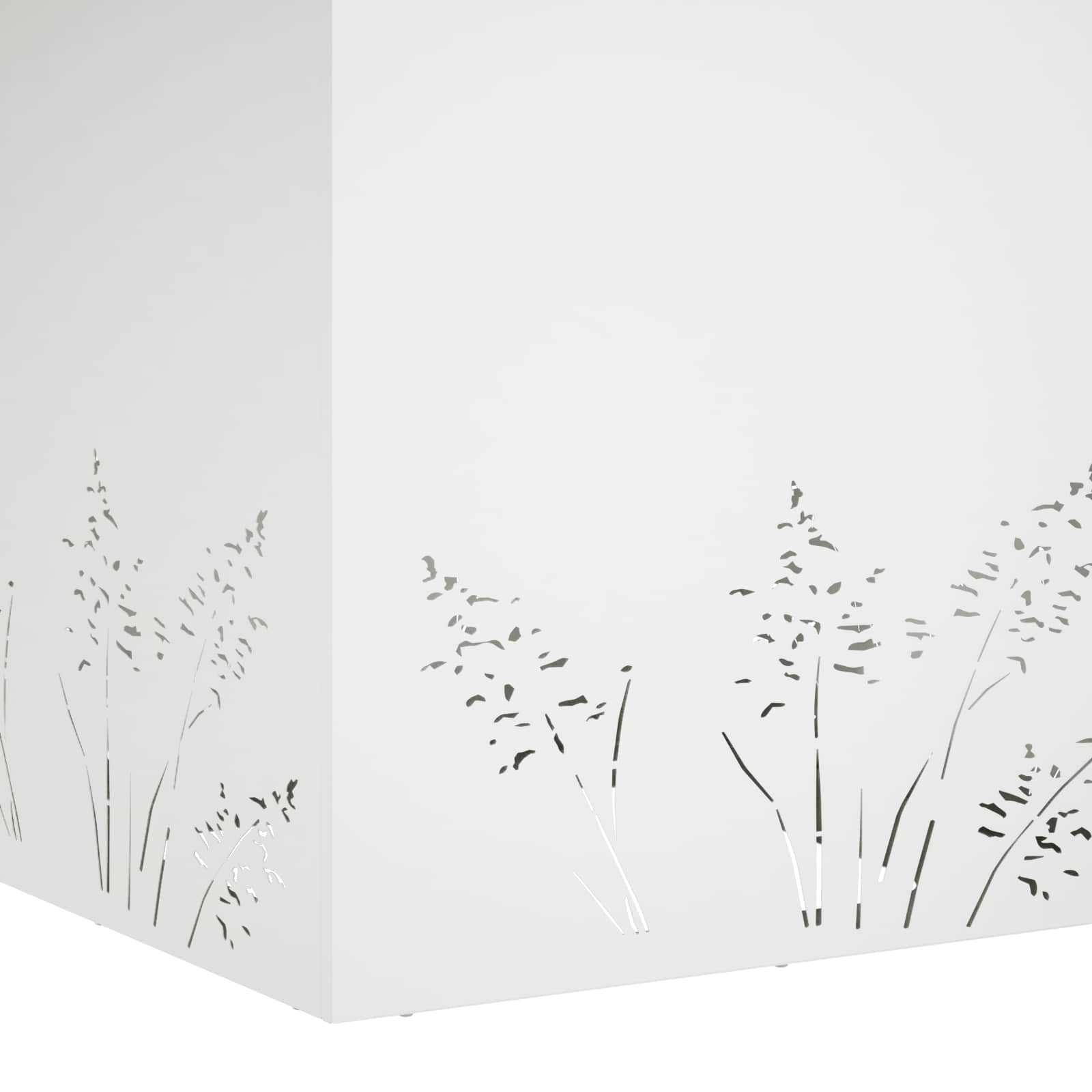 Γλάστρα Κήπου 2 τμχ. Λευκό 50 x 50 x 49 cm