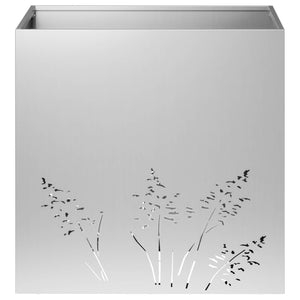 Γλάστρα Κήπου 2 τμχ. Ασημί 50 x 50 x 49 cm - Pakobazaar