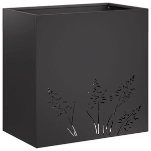 Γλάστρα Κήπου 2 τμχ. Μαύρο 50 x 30 x 49 εκ