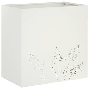 Γλάστρα Κήπου 2 τμχ. Λευκό 50 x 30 x 49 εκ - Pakobazaar
