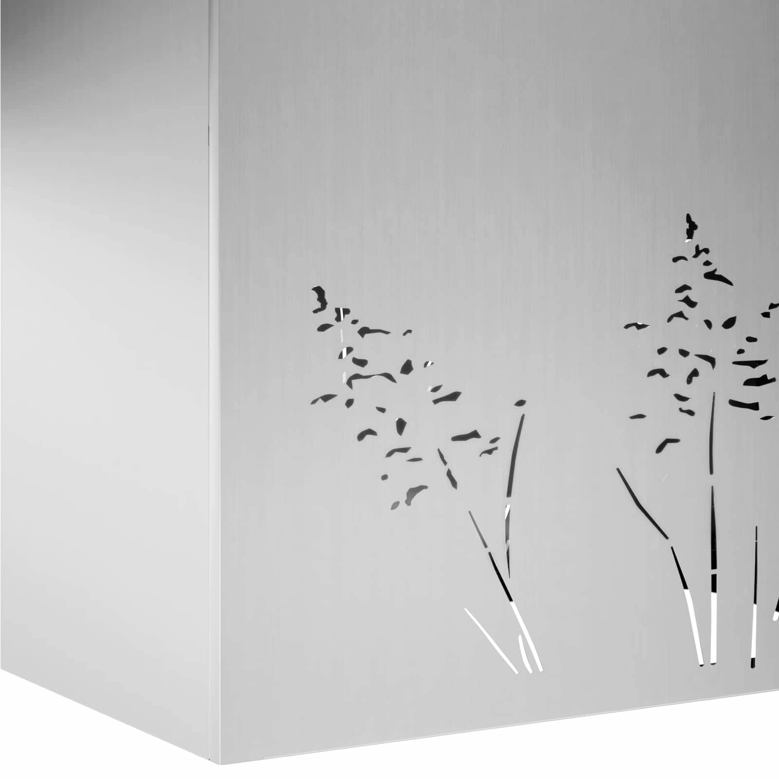 Γλάστρα Κήπου 2 τμχ. Ασημί 80 x 30 x 49 εκ - Pakobazaar