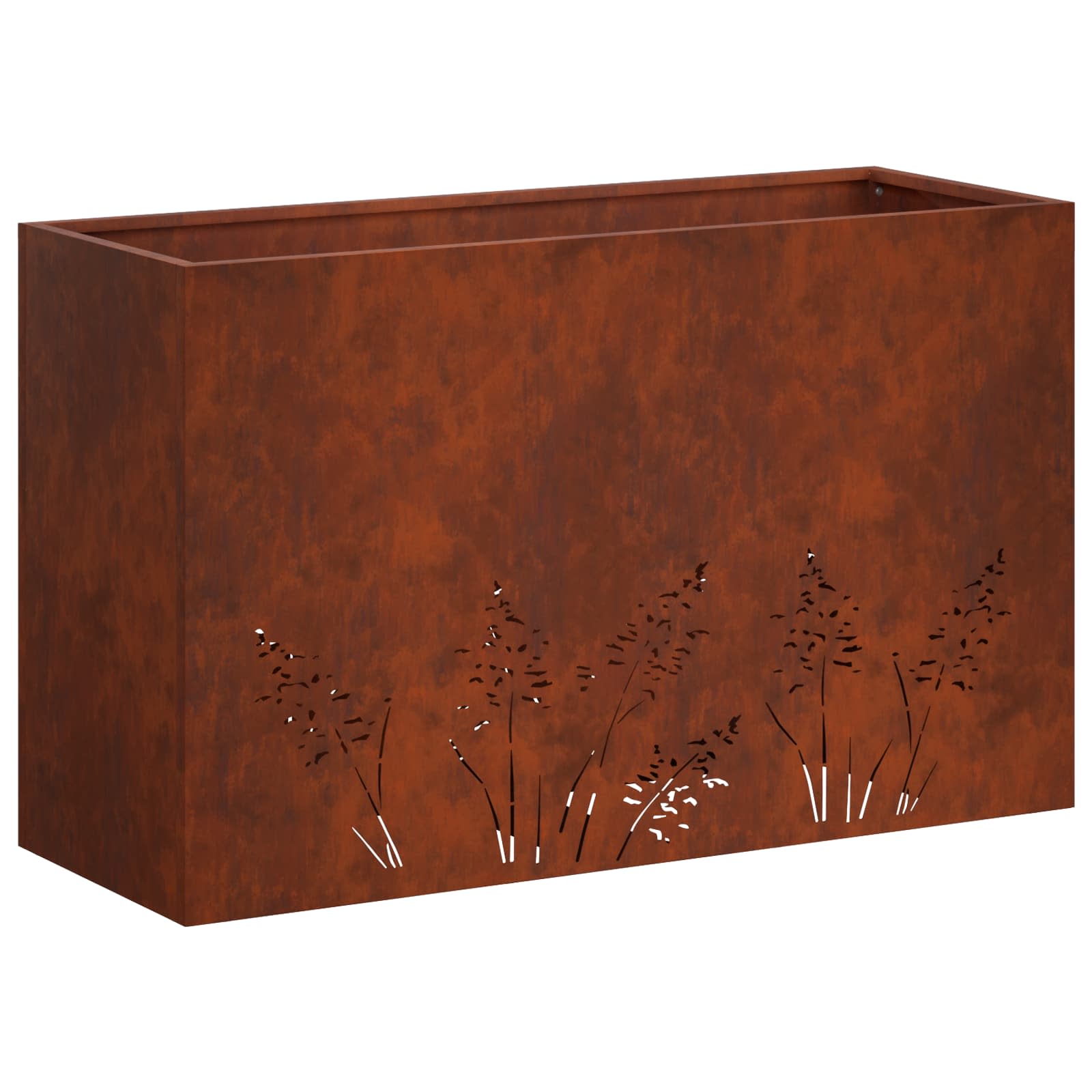 Γλάστρα Κήπου 2 τμχ. Σκ rusty 80 x 30 x 49 εκ - Pakobazaar