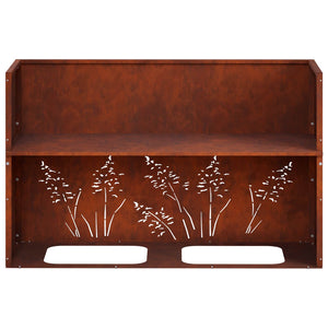 Γλάστρα Κήπου 2 τμχ. Σκ rusty 80 x 30 x 49 εκ - Pakobazaar