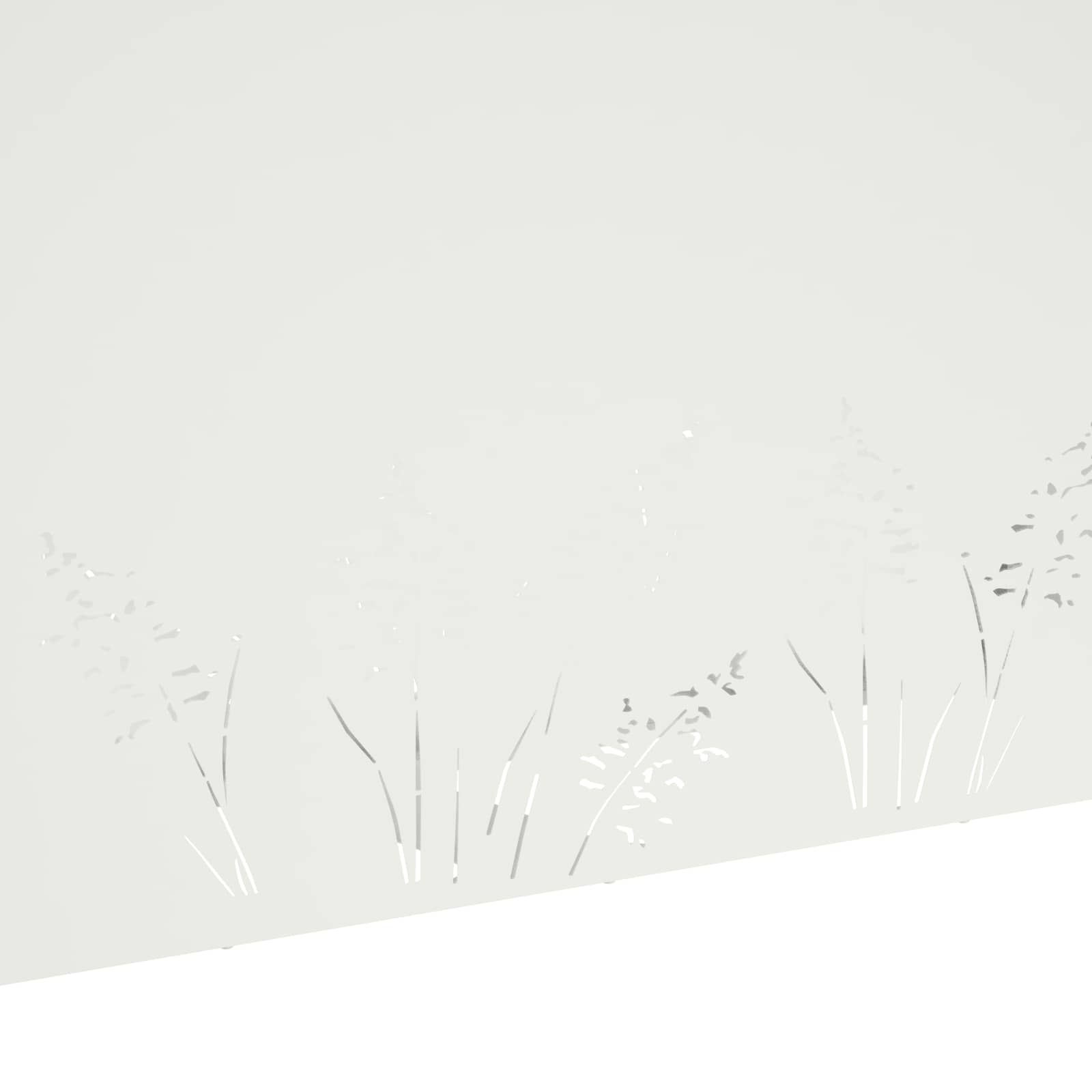 Γλάστρα Κήπου Λευκό 100 x 20 x 49 εκ Ψυχρής έλασης χάλυβας