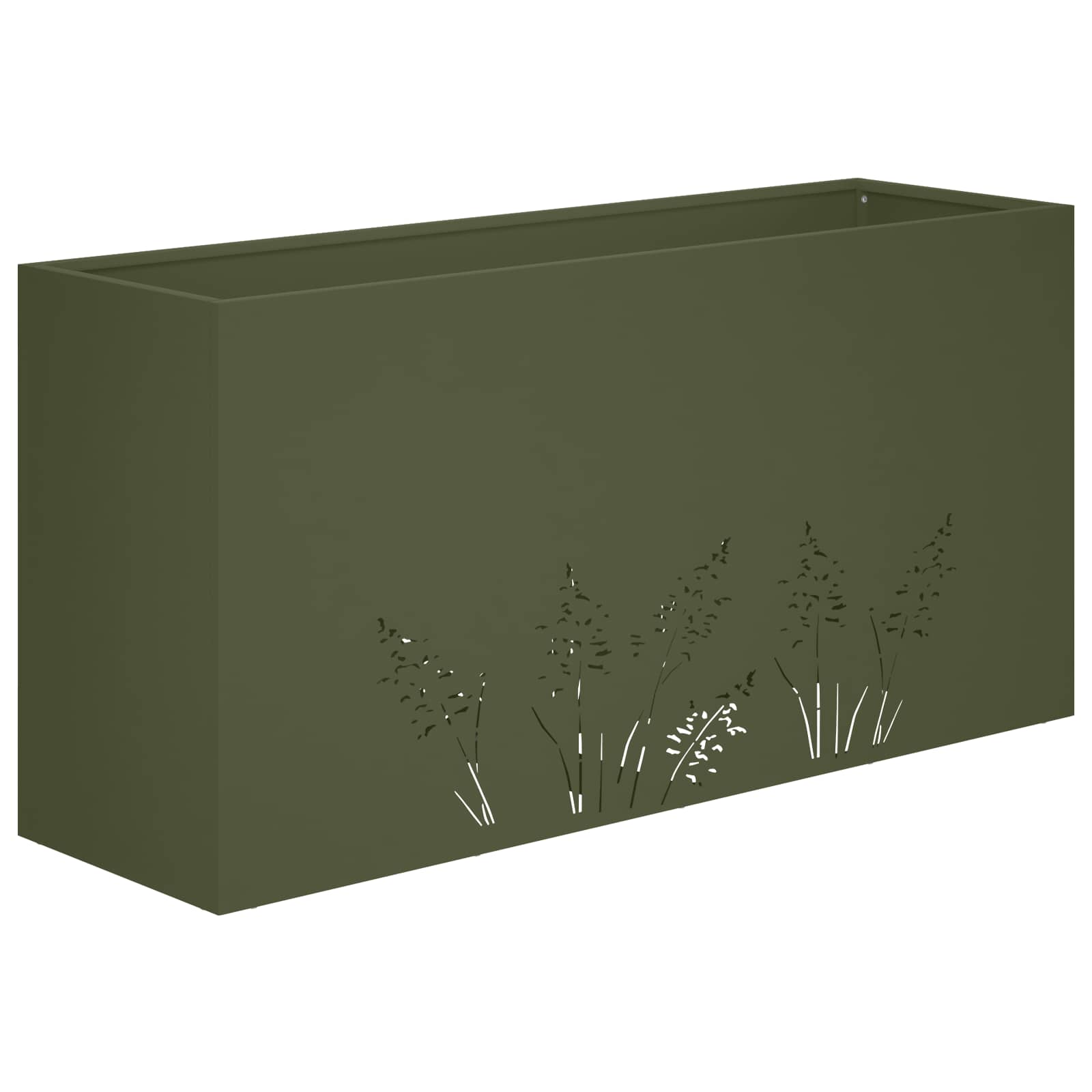 Γλάστρα Κήπου 2 τμχ. Λαδί 100 x 20 x 49 εκ