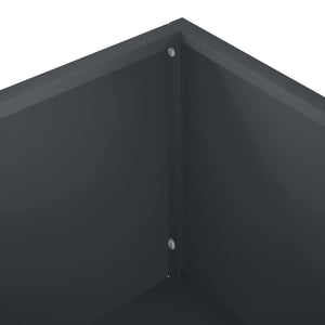 Γλάστρα Κήπου Ανθρακί 100 x 30 x 49 εκ Ψυχρής έλασης χάλυβας