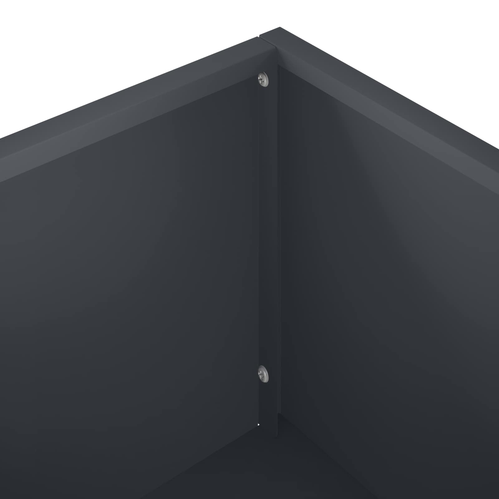 Γλάστρα Κήπου 2 τμχ. Ανθρακί 100 x 30 x 49 εκ