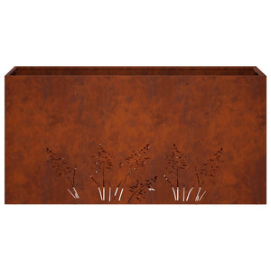 Γλάστρα Κήπου 2 τμχ. Σκ rusty 100 x 30 x 49 εκ