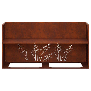 Γλάστρα Κήπου 2 τμχ. Σκ rusty 100 x 30 x 49 εκ