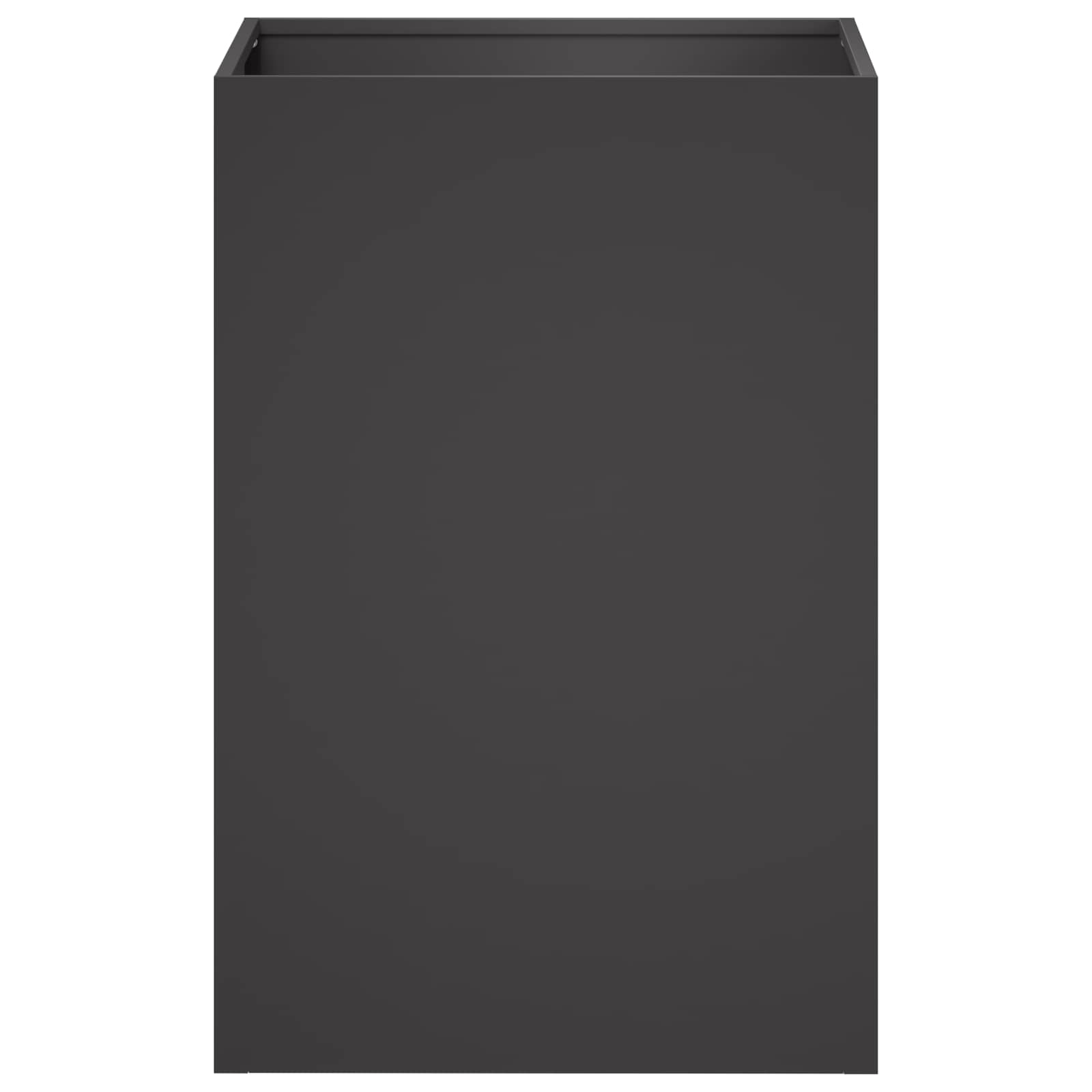 Γλάστρα Κήπου Μαύρο 40 x 40 x 60 cm Ψυχρής έλασης χάλυβας
