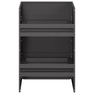 Γλάστρα Κήπου Μαύρο 40 x 40 x 60 cm Ψυχρής έλασης χάλυβας