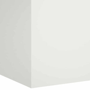 Γλάστρα Κήπου Λευκό 40 x 40 x 60 cm Ψυχρής έλασης χάλυβας
