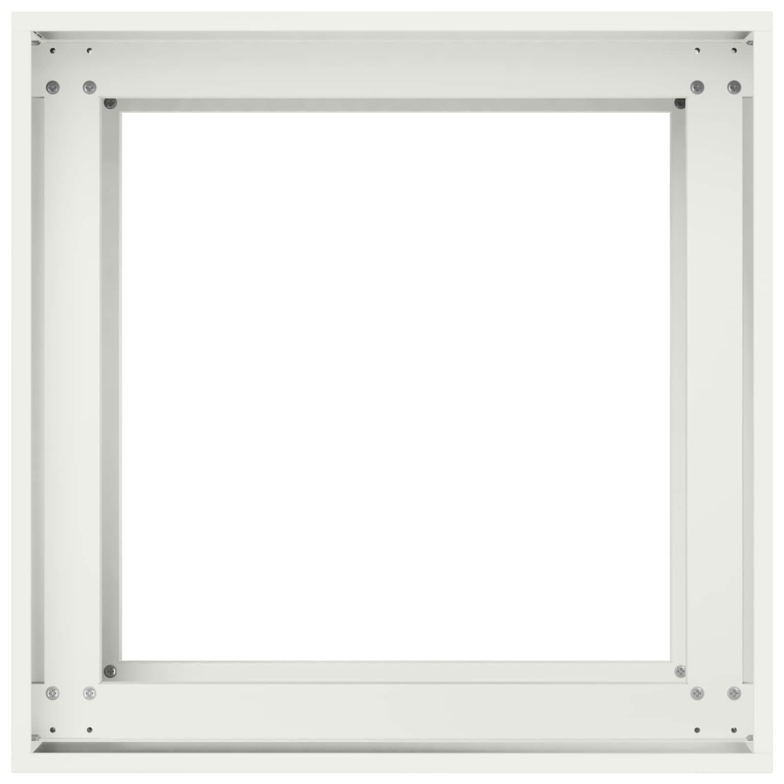 Γλάστρα Κήπου Λευκό 40 x 40 x 60 cm Ψυχρής έλασης χάλυβας