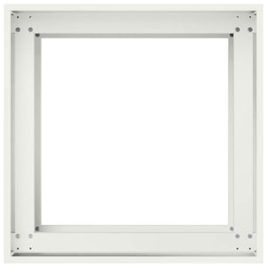 Γλάστρα Κήπου Λευκό 40 x 40 x 60 cm Ψυχρής έλασης χάλυβας