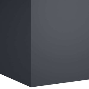 Γλάστρα Κήπου Ανθρακί 40 x 40 x 60 cm Ψυχρής έλασης χάλυβας - Pakobazaar