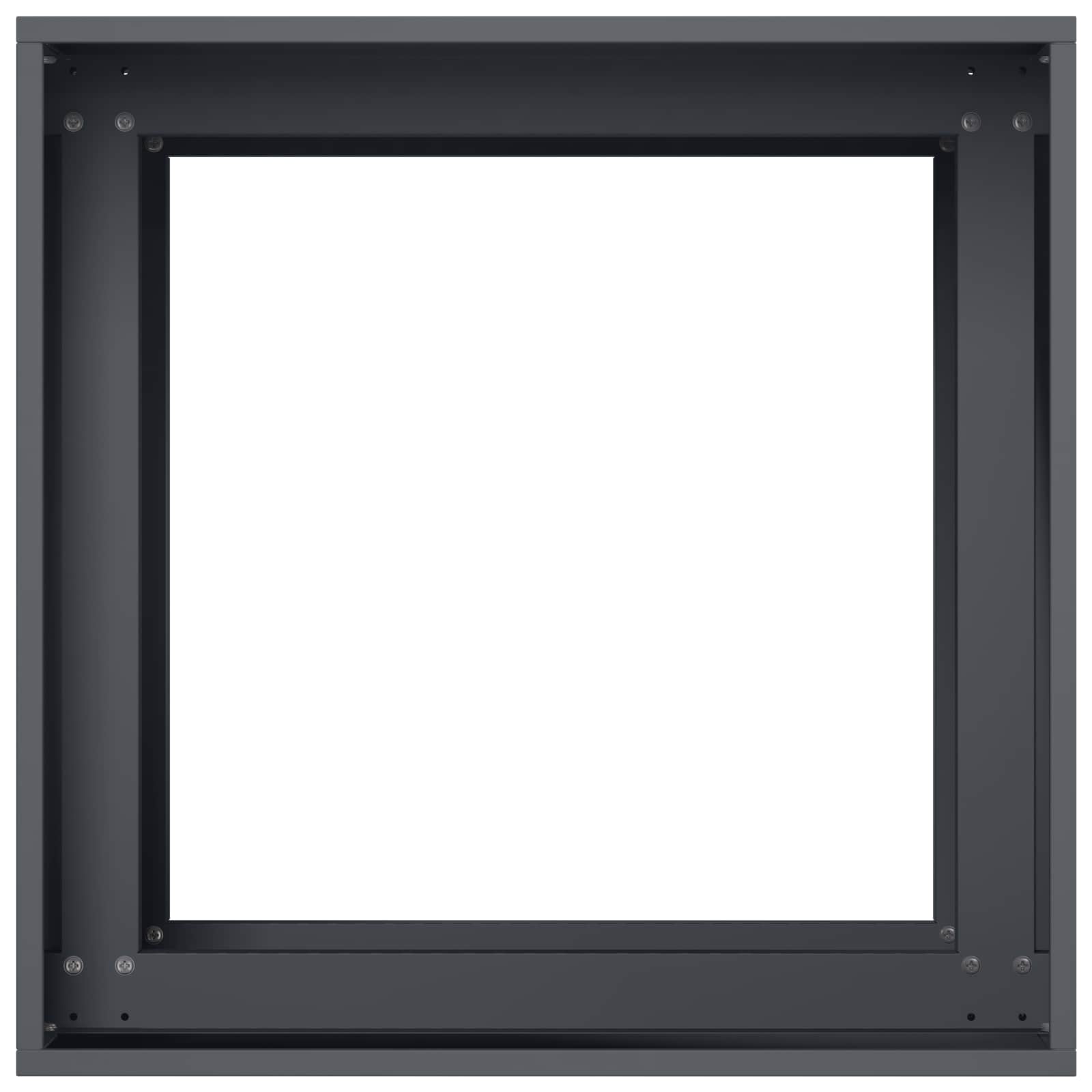 Γλάστρα Κήπου Ανθρακί 40 x 40 x 60 cm Ψυχρής έλασης χάλυβας - Pakobazaar