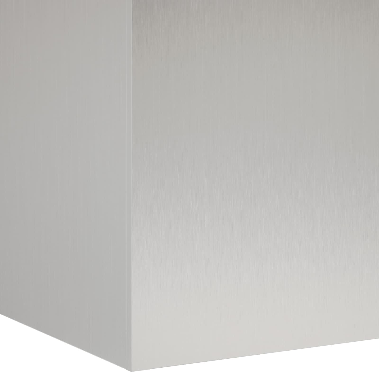 Γλάστρα Κήπου Ασημί 40 x 40 x 60 cm Ανοξείδωτο Ατσάλι