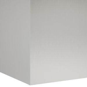 Γλάστρα Κήπου Ασημί 40 x 40 x 60 cm Ανοξείδωτο Ατσάλι