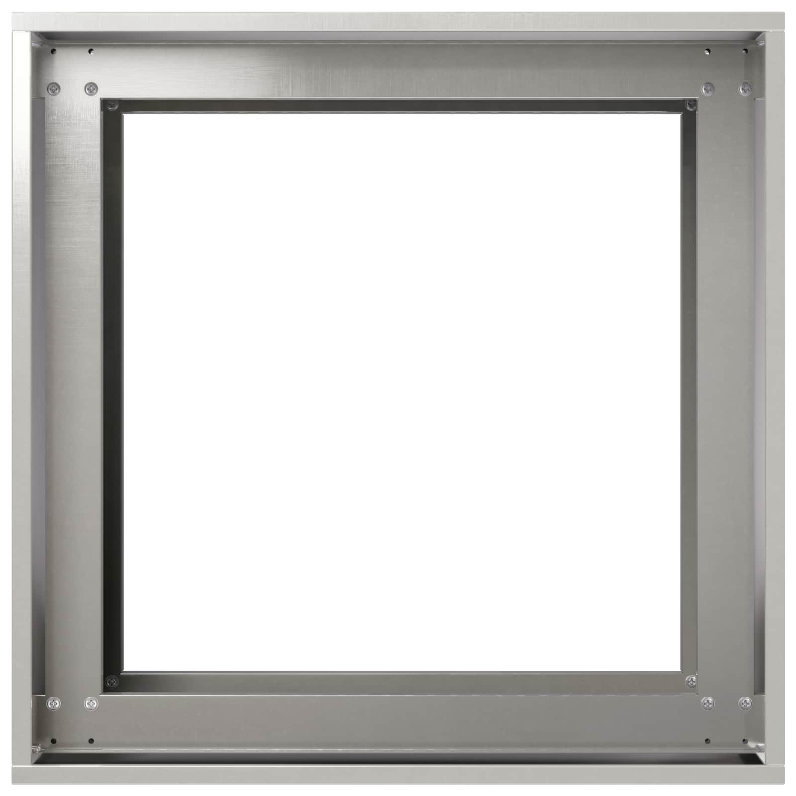 Γλάστρα Κήπου Ασημί 40 x 40 x 60 cm Ανοξείδωτο Ατσάλι