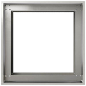 Γλάστρα Κήπου Ασημί 40 x 40 x 60 cm Ανοξείδωτο Ατσάλι