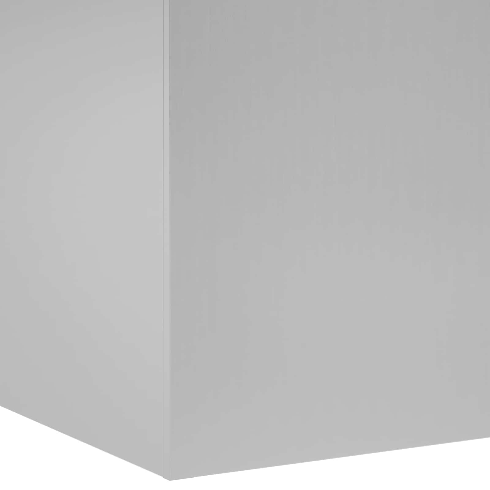Γλάστρα Κήπου Ασημί 40 x 40 x 60 cm Γαλβανισμένος Χάλυβας
