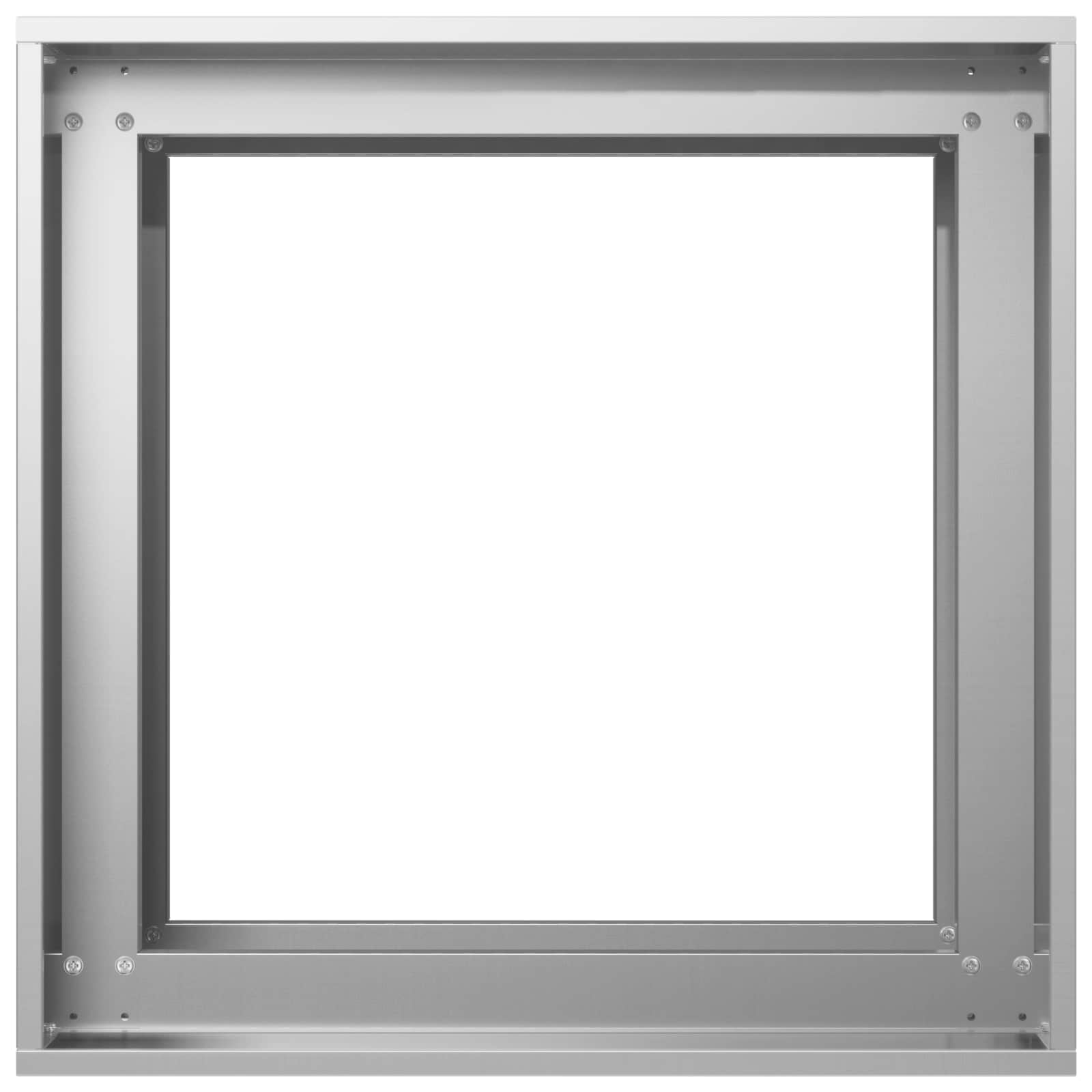 Γλάστρα Κήπου Ασημί 40 x 40 x 60 cm Γαλβανισμένος Χάλυβας