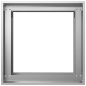 Γλάστρα Κήπου Ασημί 40 x 40 x 60 cm Γαλβανισμένος Χάλυβας