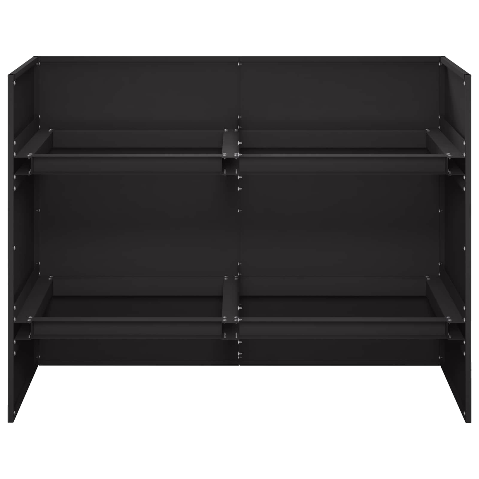 Γλάστρα Κήπου Μαύρο 80 x 40 x 60 cm Ψυχρής έλασης χάλυβας - Pakobazaar