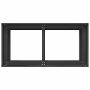 Γλάστρα Κήπου Μαύρο 80 x 40 x 60 cm Ψυχρής έλασης χάλυβας - Pakobazaar