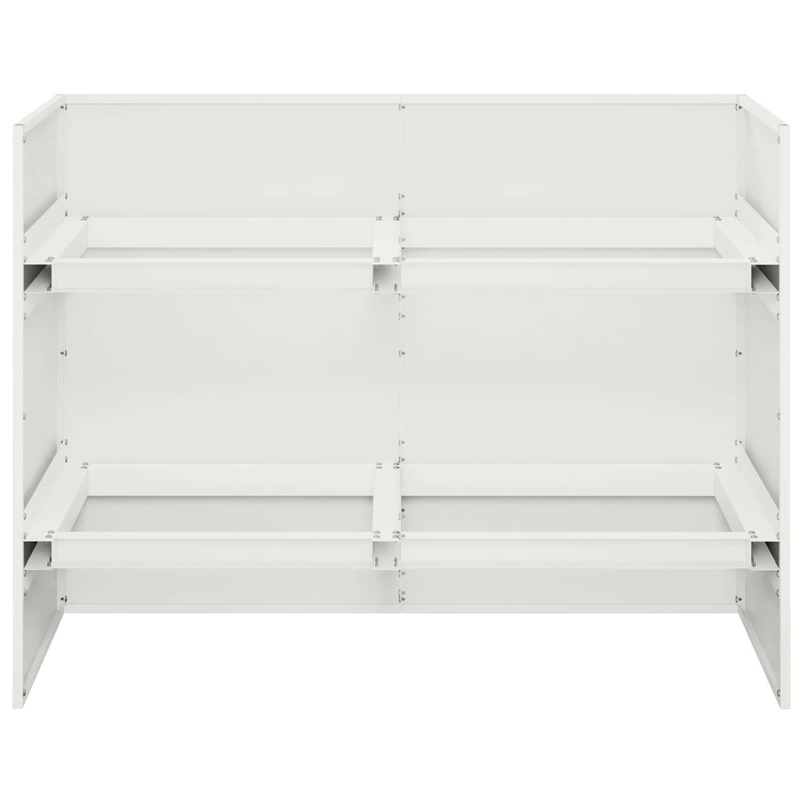 Γλάστρα Κήπου Λευκό 80 x 40 x 60 cm Ψυχρής έλασης χάλυβας - Pakobazaar
