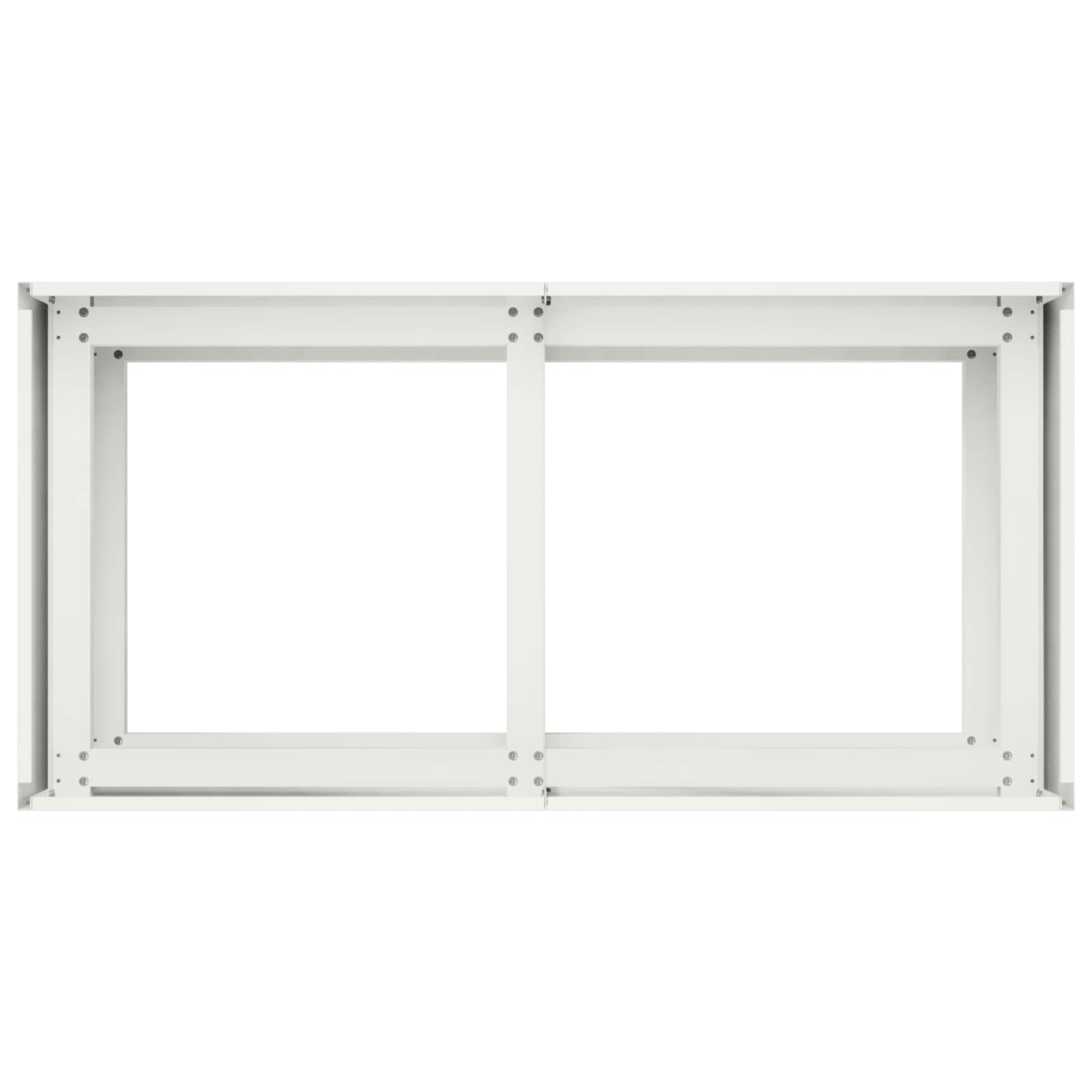 Γλάστρα Κήπου Λευκό 80 x 40 x 60 cm Ψυχρής έλασης χάλυβας - Pakobazaar