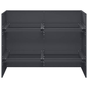 Γλάστρα Κήπου Ανθρακί 80 x 40 x 60 cm Ψυχρής έλασης χάλυβας - Pakobazaar